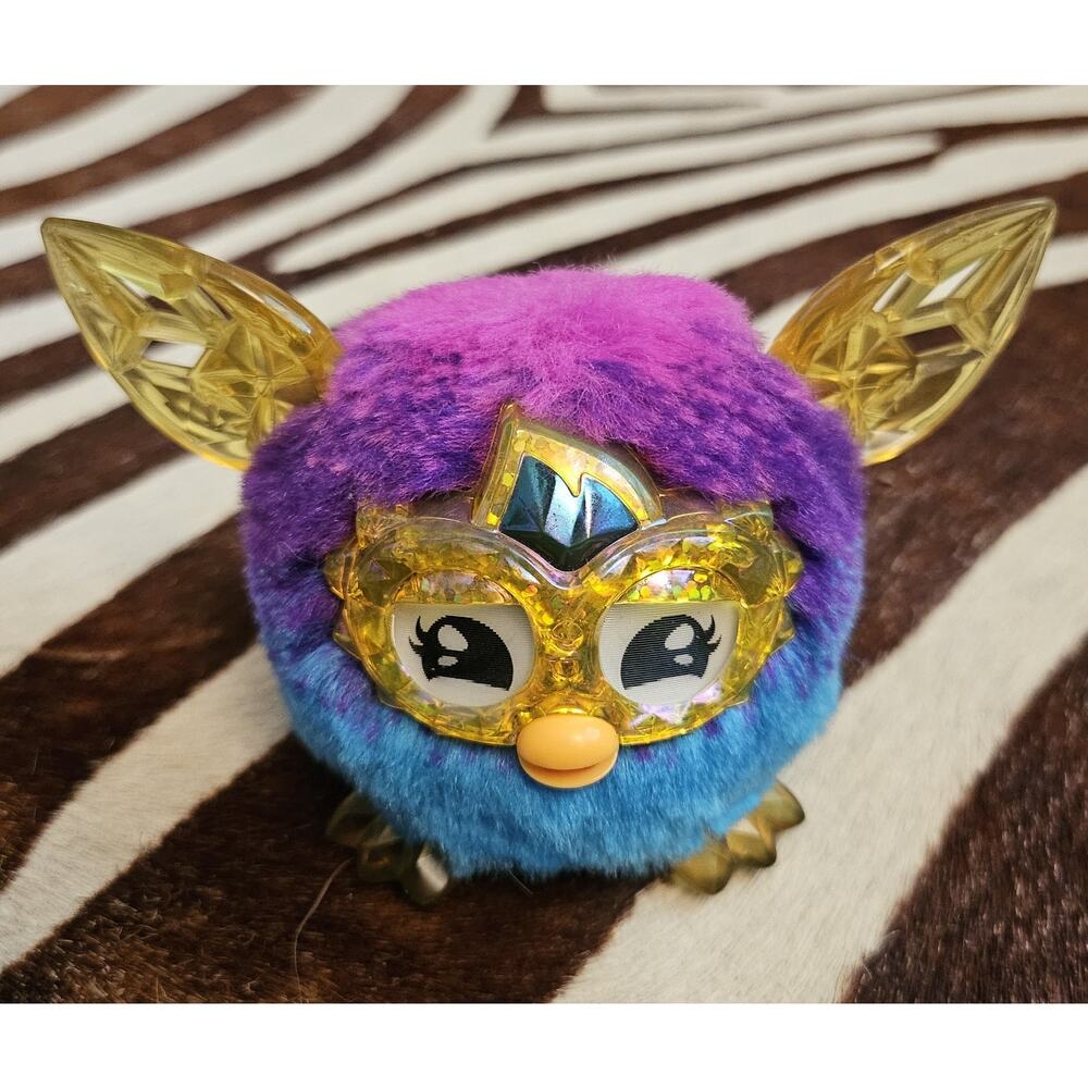 Furby Boom Furbling Baby Mini Talking Yellow Ears Crystal Pink Purple Blue WORKS